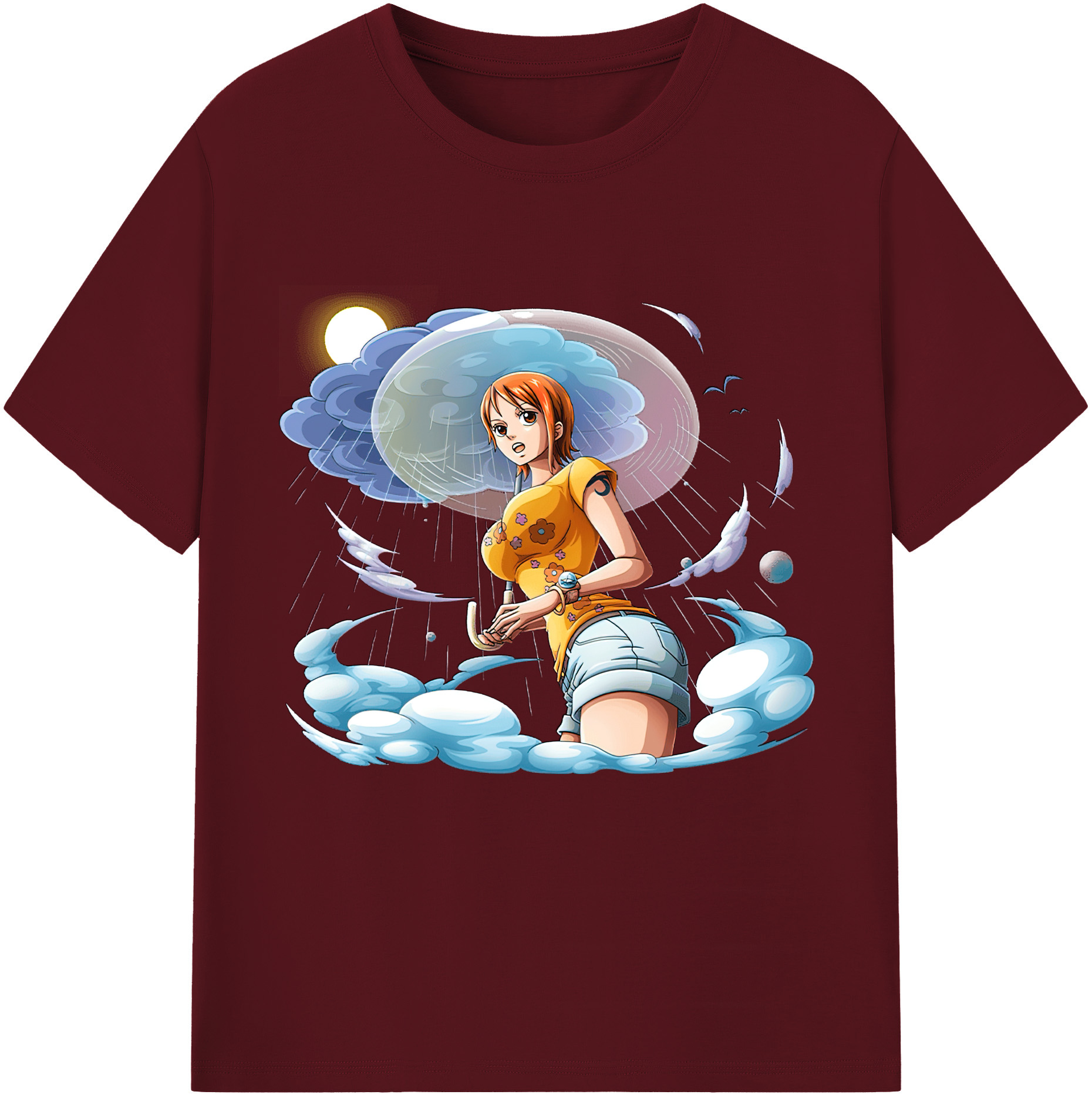 ワンピース ナミ ONE PIECE Nami 綿100％半袖Tシャツ（フロントプリント）